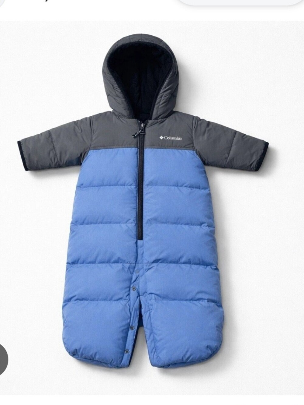 Columbia Navy Blue Infant Bunting Snow Suit Size 6-12 Months